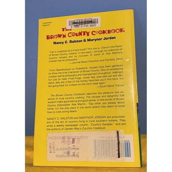 The Brown County Cookbook - Family Recipes Handed Down - Hoosier - Indiana 1983 - Picture 3 of 9